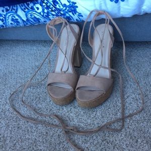 Shoedazzle Cork Heeled Shoe